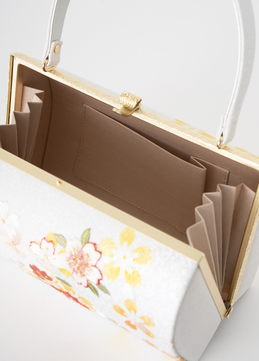 振袖用草履バッグセット 桜刺繍 白 | 振袖 | やまとオンラインストア