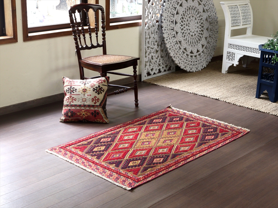 キリムスタイル / オールドキリム・アフガニスタン ミシュワニ131×80cm