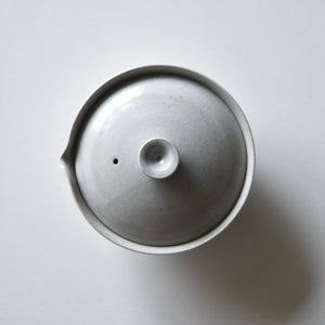 枝月窯 齊藤有希子 白釉絞り出し平急須 – kiwaha-tea