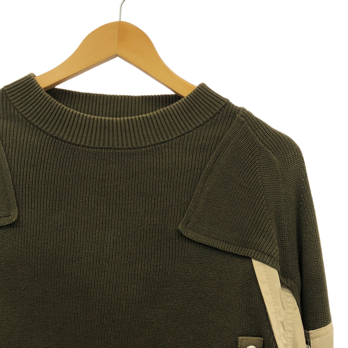 sacai / サカイ | 2022SS | MA-1 ドッキング コットンニット セーター