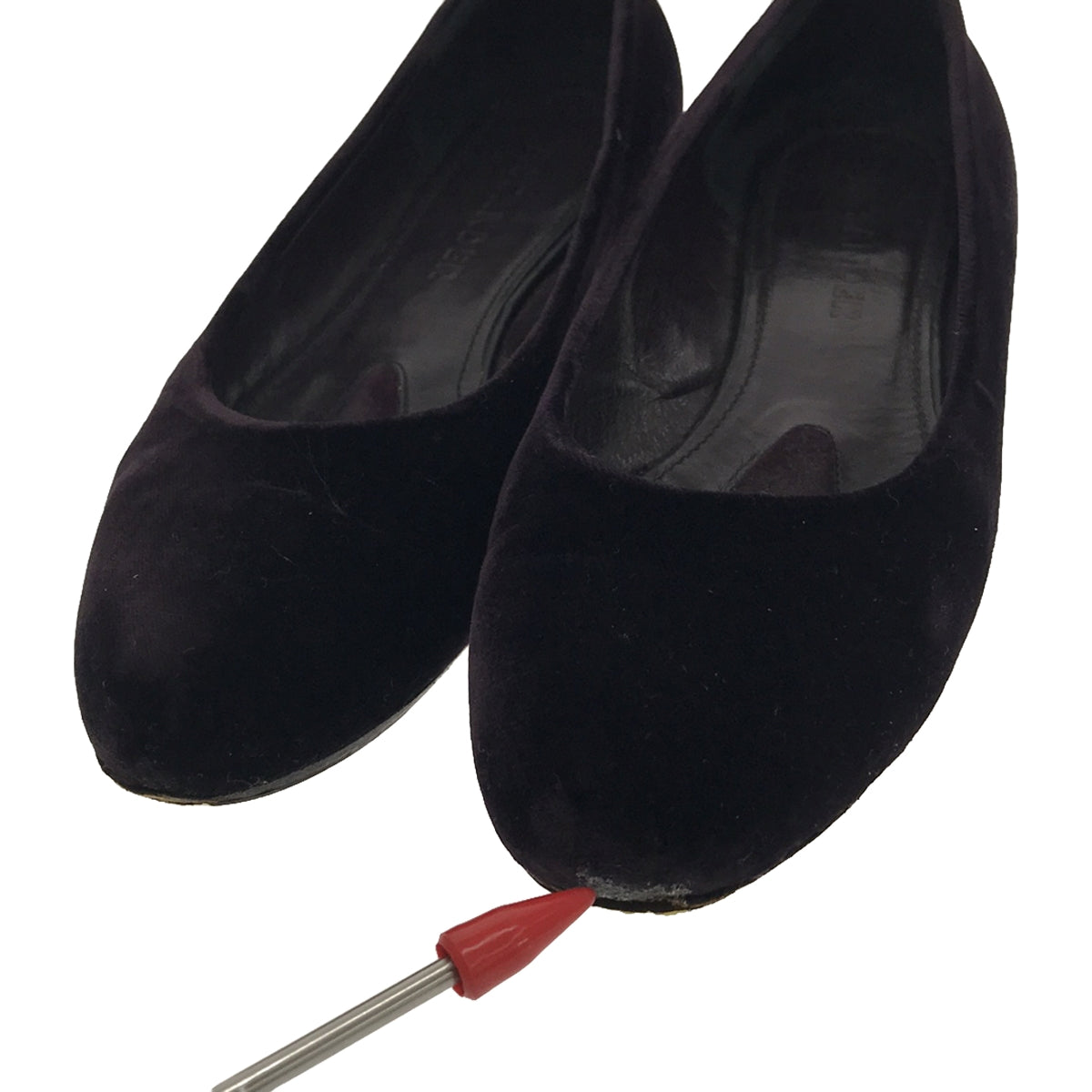 JIL SANDER / ジルサンダー | ベルベットフラットシューズ | 35 1/2