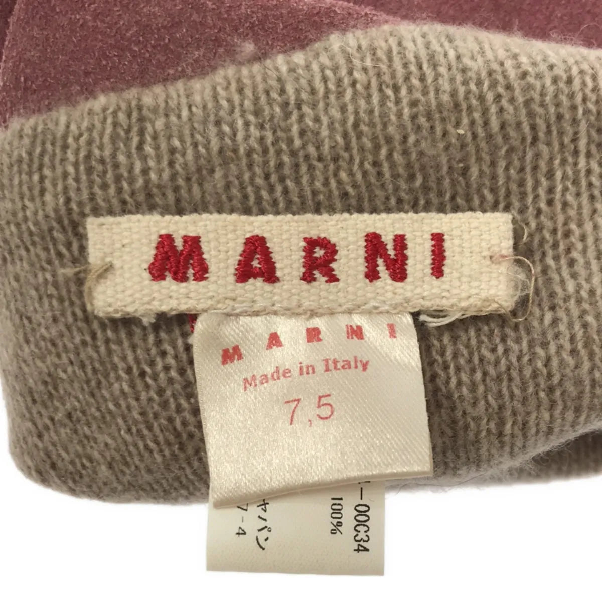 MARNI / マルニ | カシミヤ レザーグローブ 手袋 | ピンク – KLD