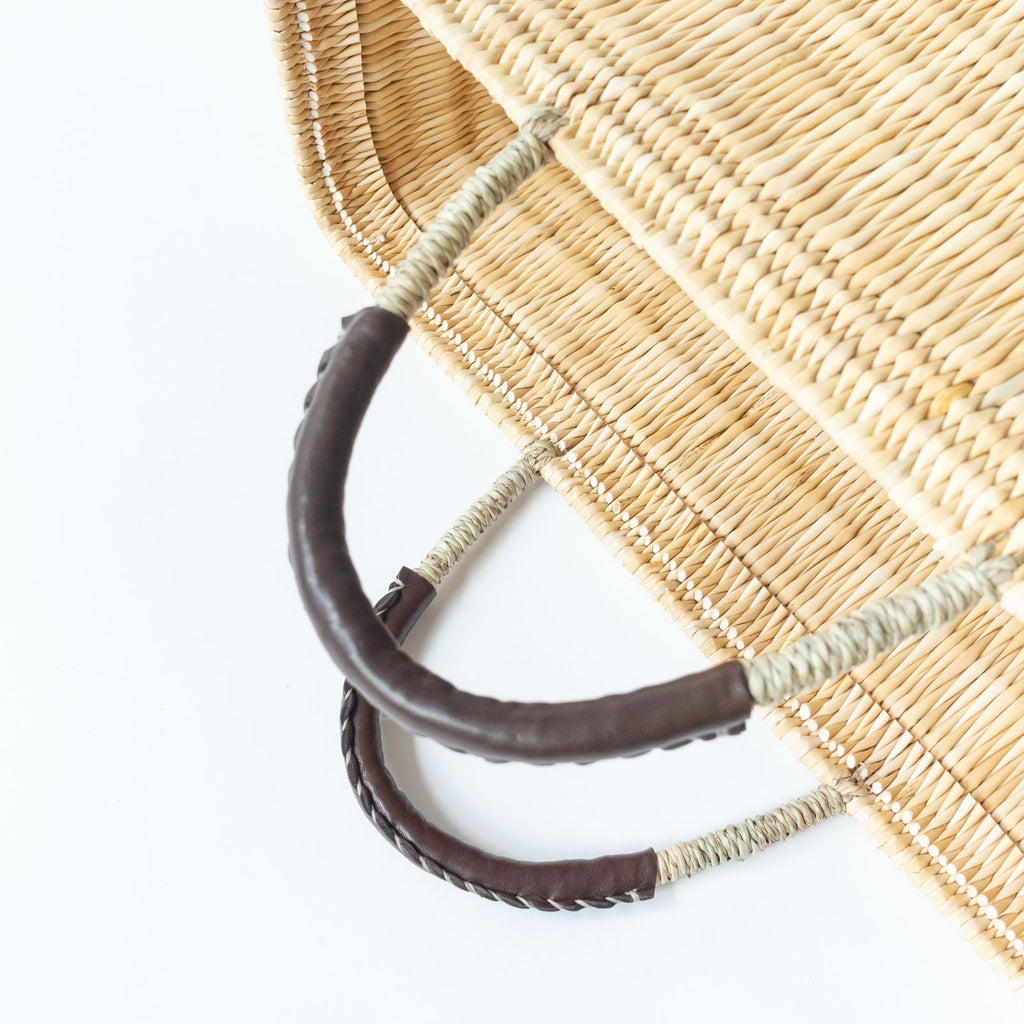warang wayan ストローかごバッグ 深型 ブラウン ｜くらすこと公式