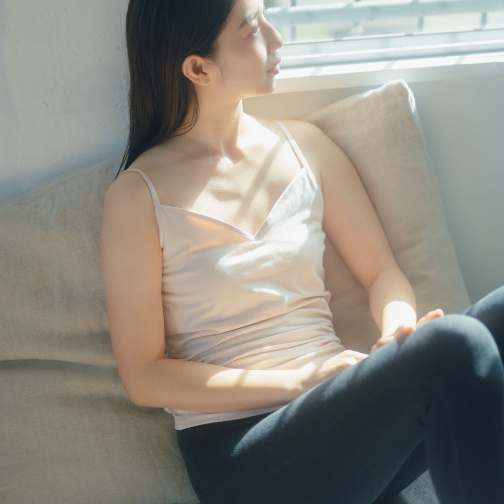 寄りそいブラキャミソール｜オーガニックコットンインナー ｜くらす