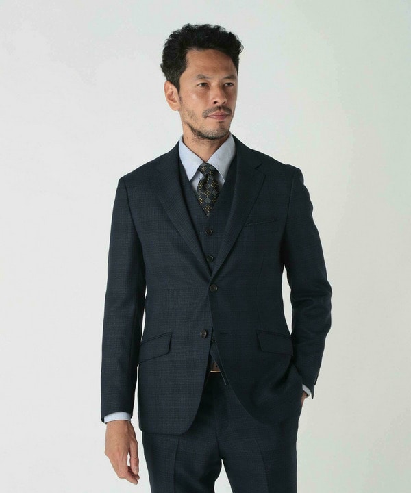 ミックスヤーンブッチャーチェックジャケット｜メンズファッション通販