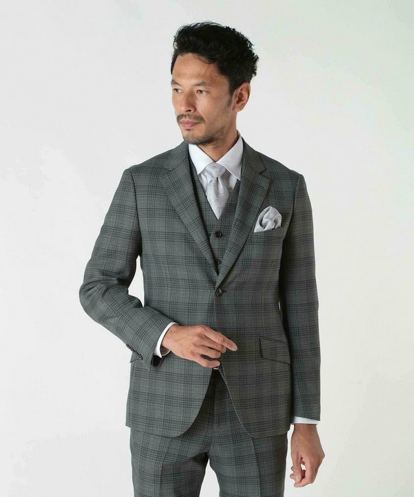 ミックスヤーンブッチャーチェックジャケット｜メンズファッション通販