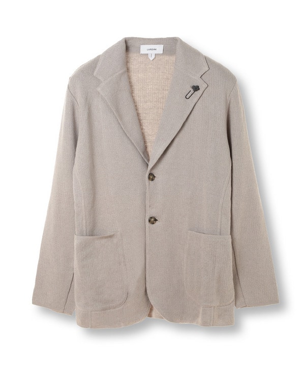 LARDINI／ラルディーニ】リネンコットンニットジャケット｜メンズ