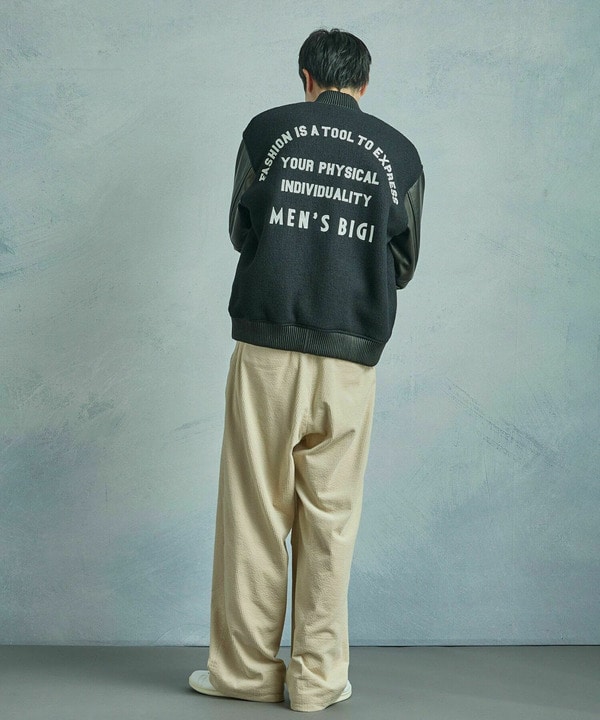 50th Anniv . 菊池武夫】WOOL MELTON STADIUM JAMPER｜メンズ