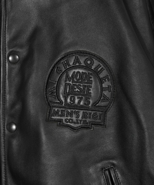 50th Anniv . 中田 慎介】 SHEEP LEATHER STADIUM JAMPER｜メンズ