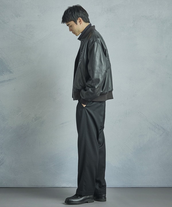 50th Anniv . 中田 慎介】 SHEEP LEATHER STADIUM JAMPER｜メンズ