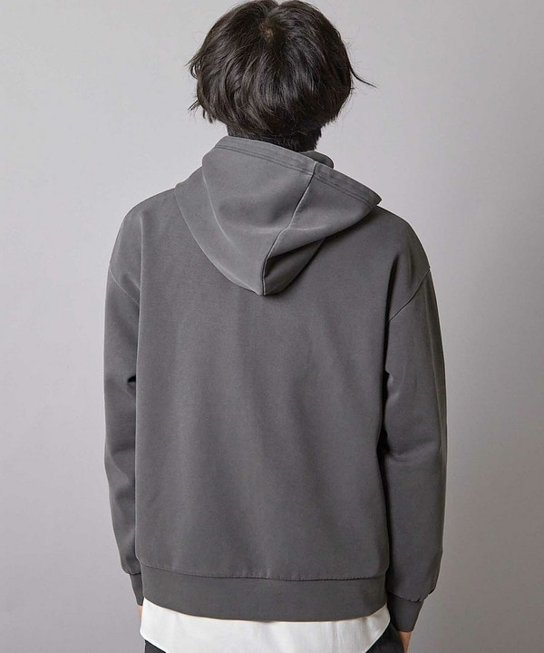 フェードポンチジップ ショート丈 ジップパーカー｜メンズファッション