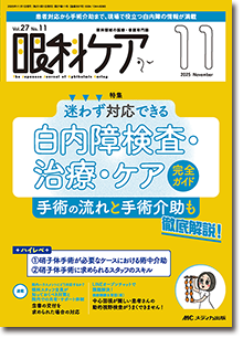 眼科ケア2025年11月号 | オンラインストア｜看護・医学新刊・セミナー