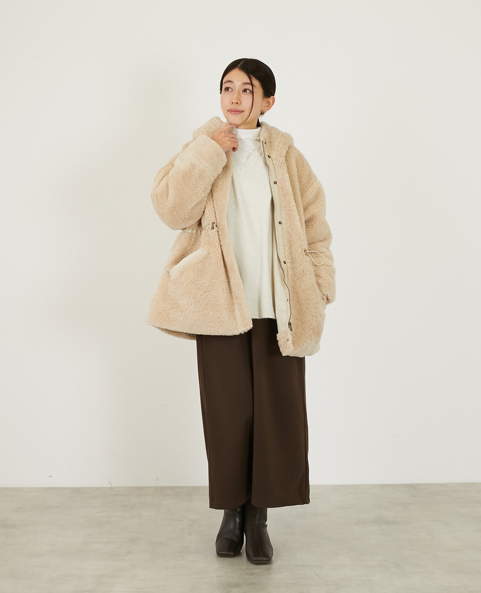 ボアドロストモッズコート】｜MELROSE CLAIRE（メルローズクレール