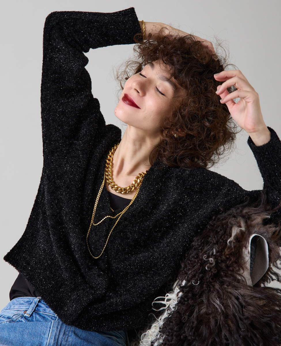 2WAYラメニット｜Liesse（リエス）｜商品詳細｜メルローズ公式通販