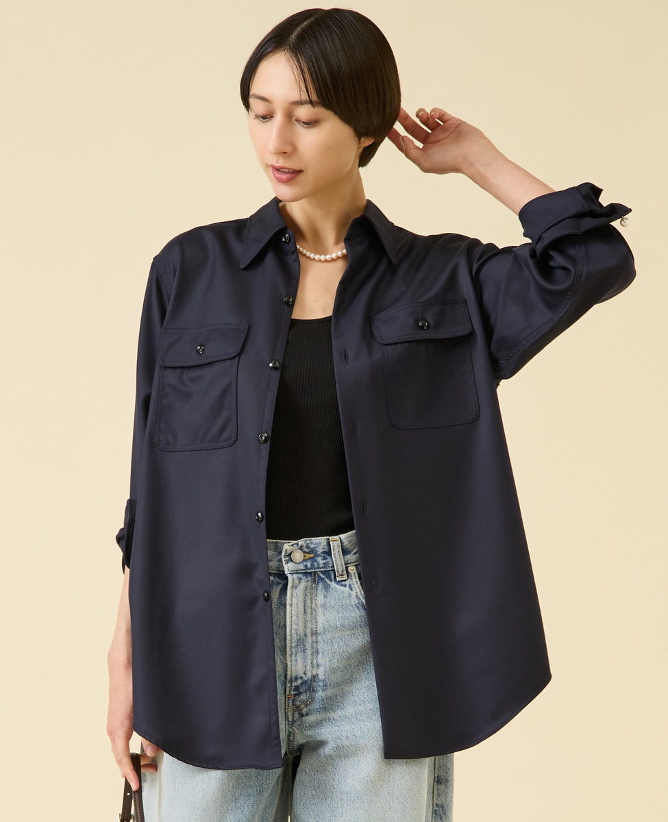 別注》【MADISONBLUE/マディソンブルー】HAMPTON SHIRT WOOL