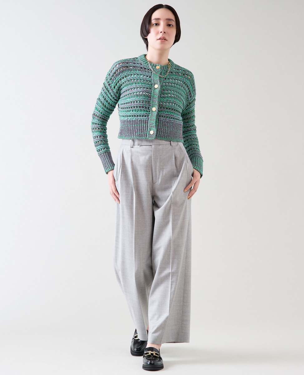 2タックセミワイドパンツ（セットアップ可）｜martinique