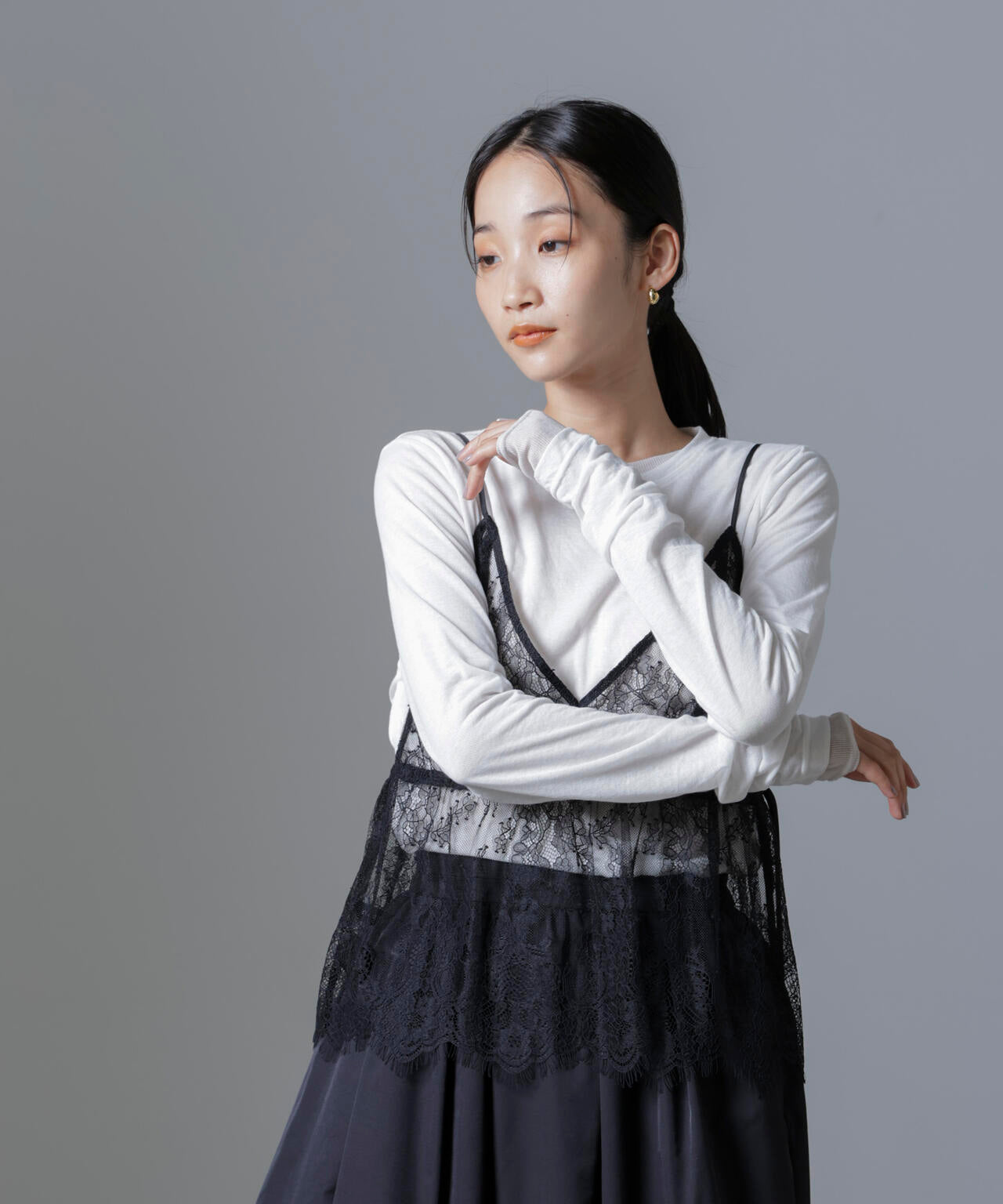 レース キャミ ブラウス