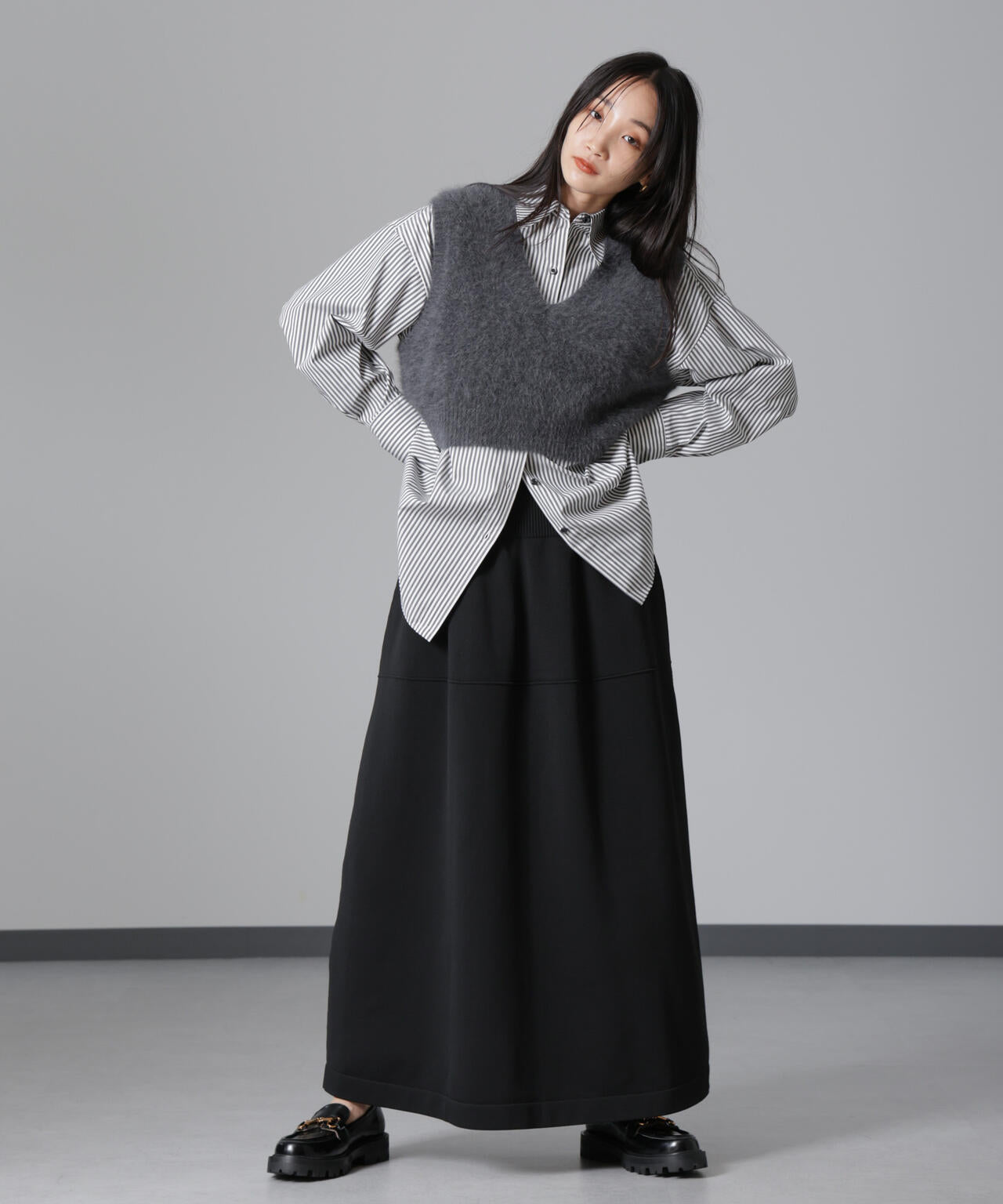 2WAY ベア ニット スカート ( セットアップ 可)