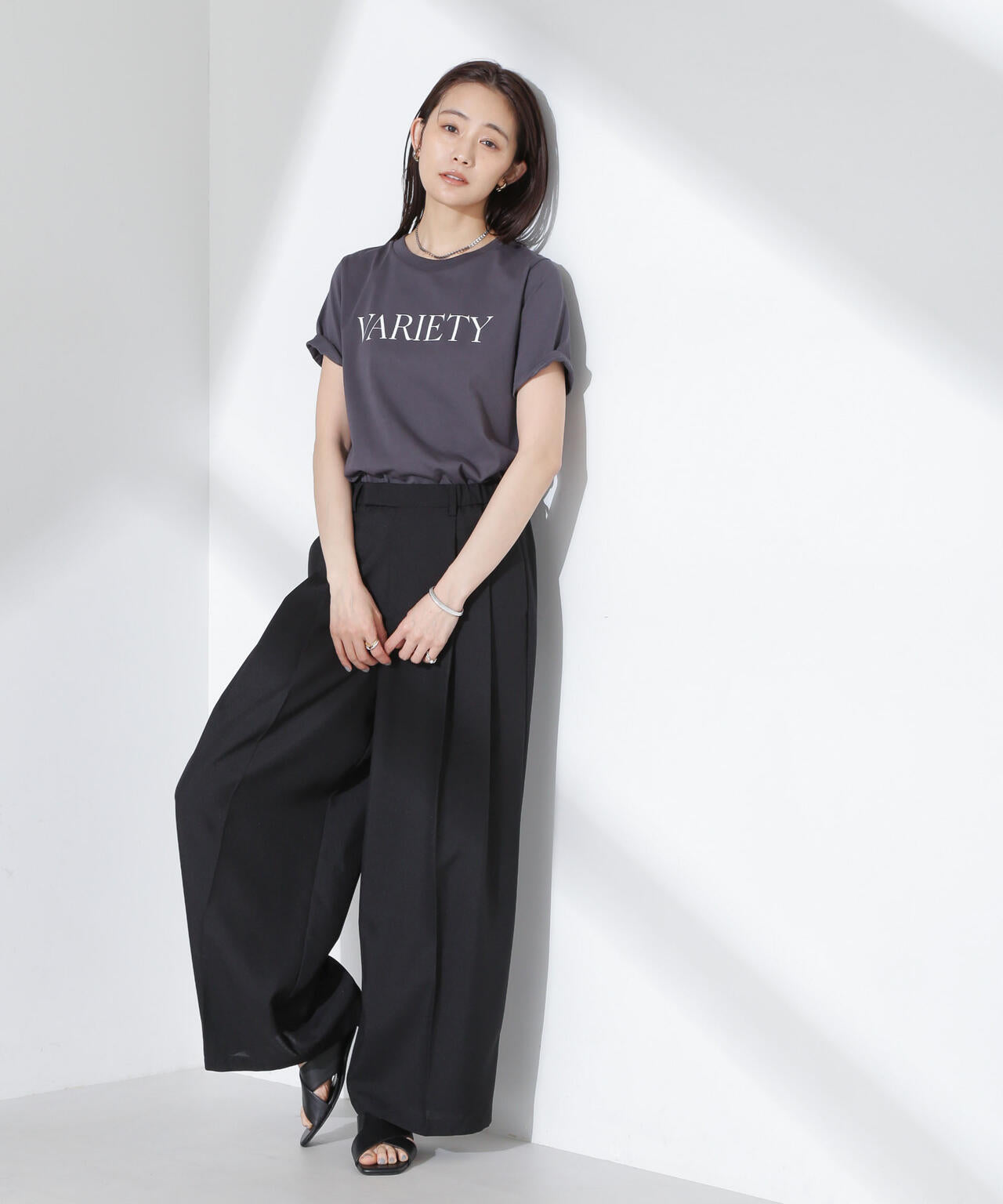 ツータック パンツ