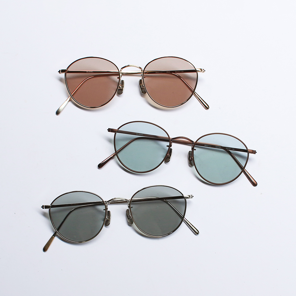 BLANC.. | 【BLANC..】BM007Li GOLD-OFF WHITE/M.BRN サングラス