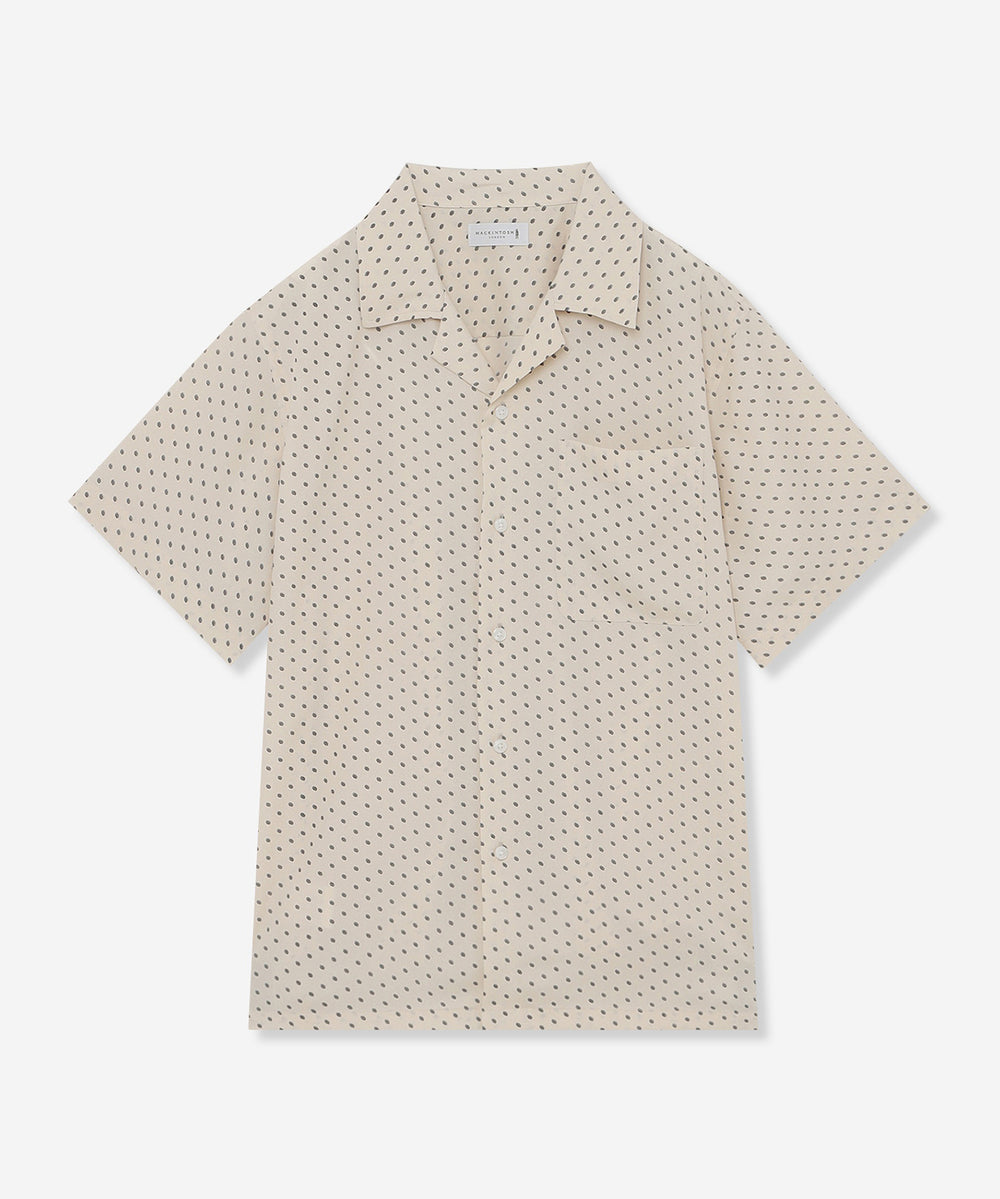 LEON掲載】小紋プリントオープンカラーシャツ(トップス)｜MACKINTOSH