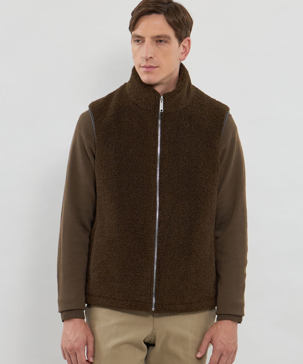 ハイゲージケーブルフルジップアップニット(トップス)｜MACKINTOSH