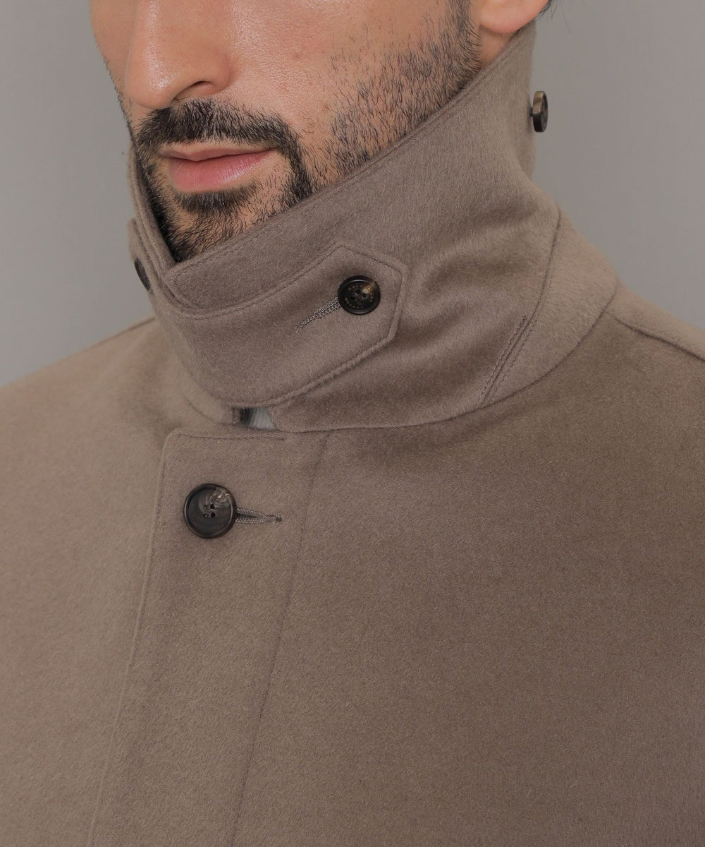 DUNFORD】ウールカシミヤビーバーステンカラーコート(コート