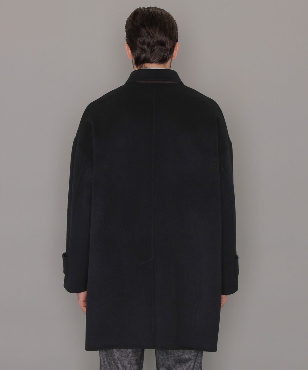 LEON掲載】【ROSLEY/ロズリー】ウールリバーステンカラーコート(コート