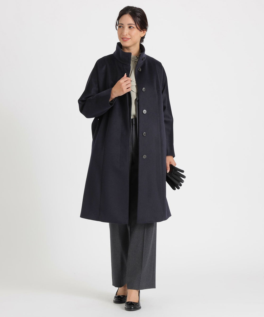 ウールカシミヤビーバー スタンドカラーコート(コート)｜Paul Stuart
