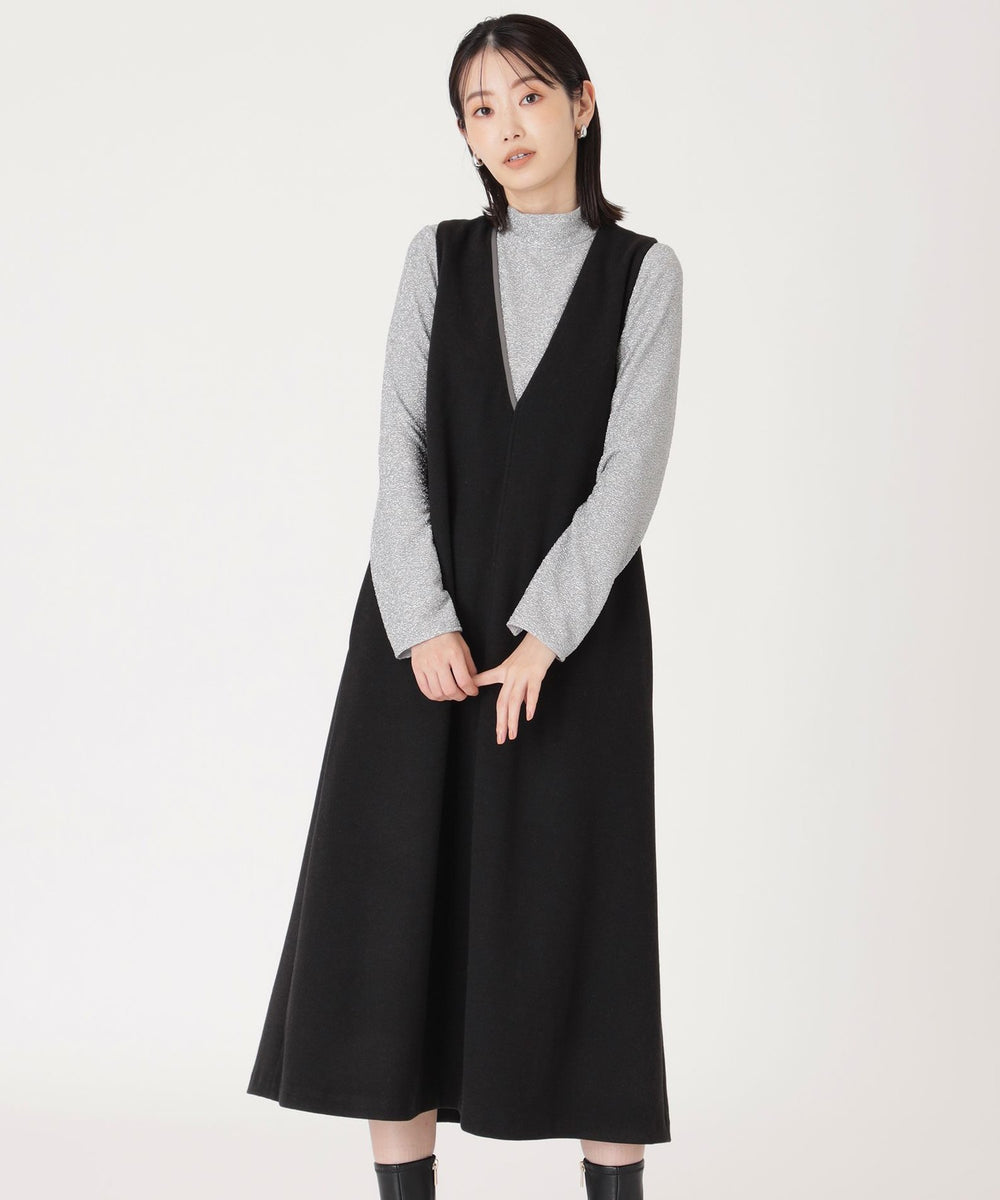 着回し抜群】トリミングノースリーブワンピース(ワンピース)｜CAST