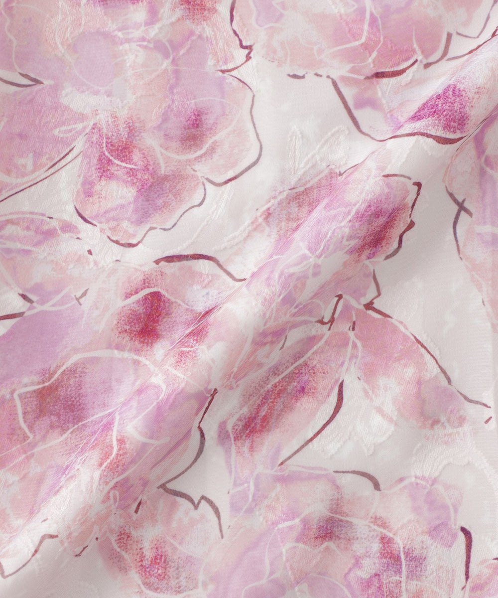 ローズプリントジャカード ワンピース(ワンピース)｜TO BE CHIC(トゥー