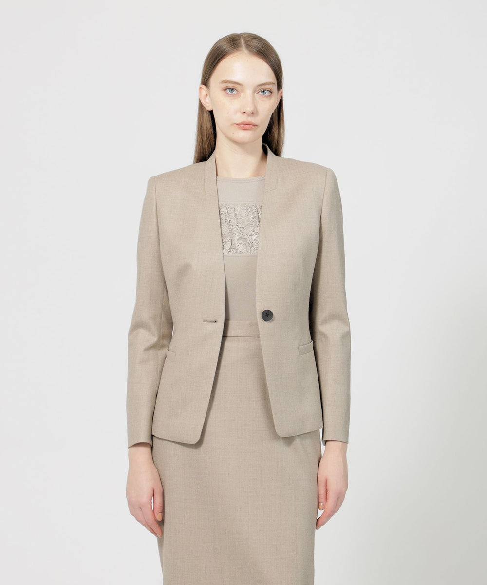 ストレッチウールフラノ Vカラージャケット(ジャケット)｜EPOCA(エポカ