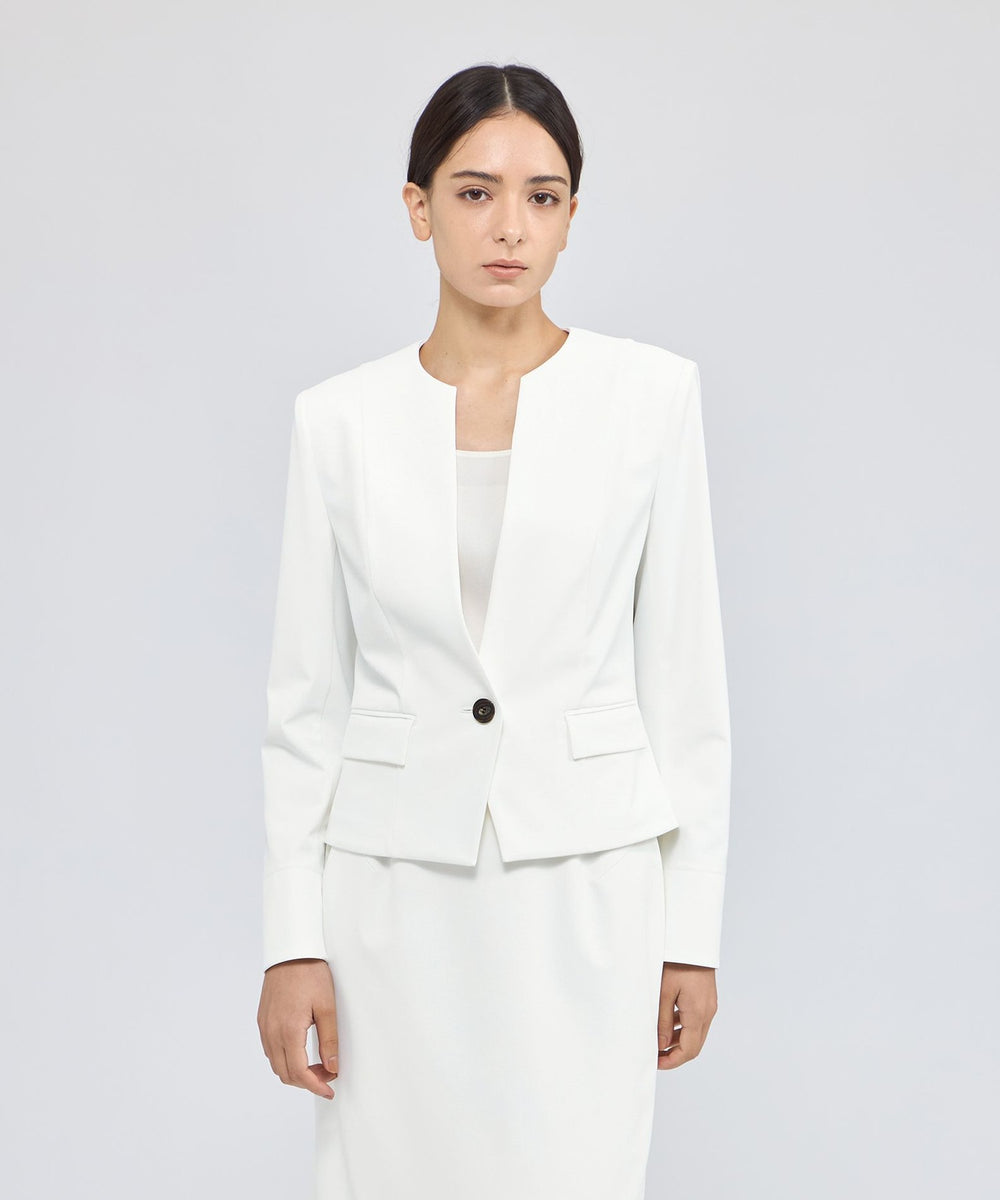 クリーンストレッチ ノーカラージャケット(ジャケット)｜EPOCA(エポカ