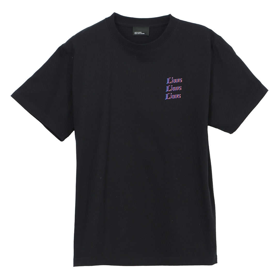 ガンズ ゲフィン・レコード UZU SUICIDE 刺繍ロゴ Tシャツ 黒 ガンズ