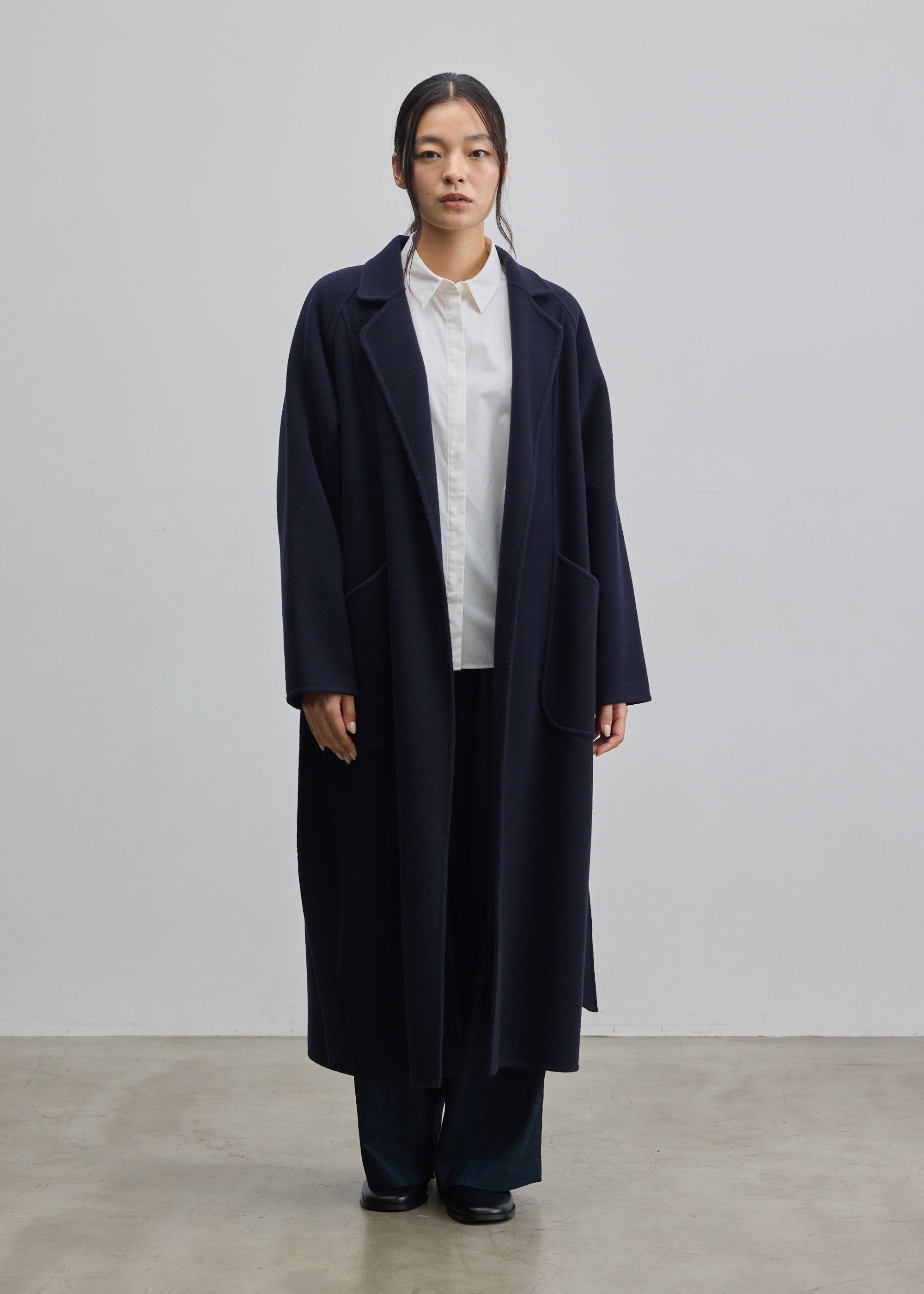 ウールリバーローブコート - SOÉJU online store｜上質な大人の女性の
