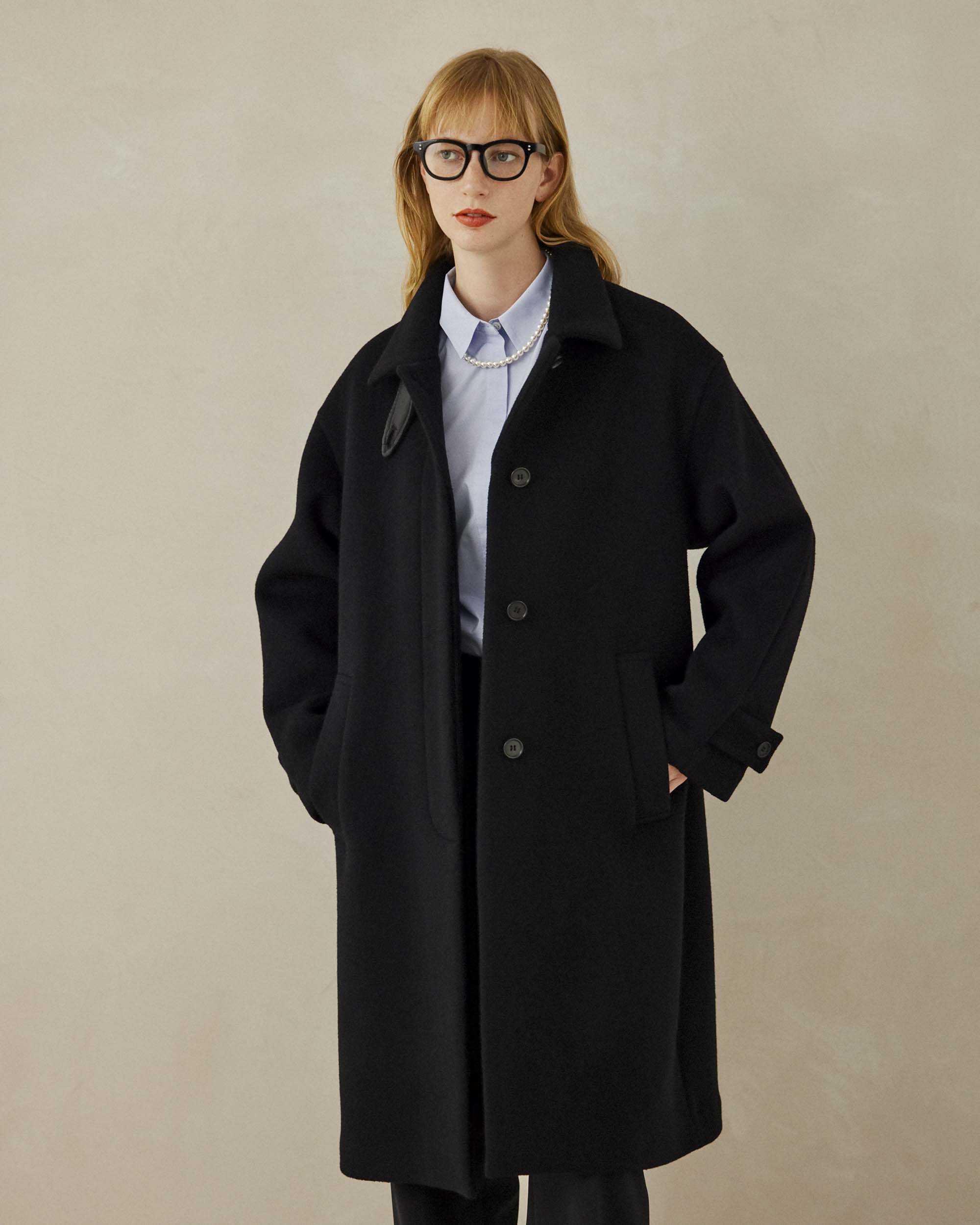 ジーロンラムステンカラーコート - SOÉJU online store｜上質な大人の