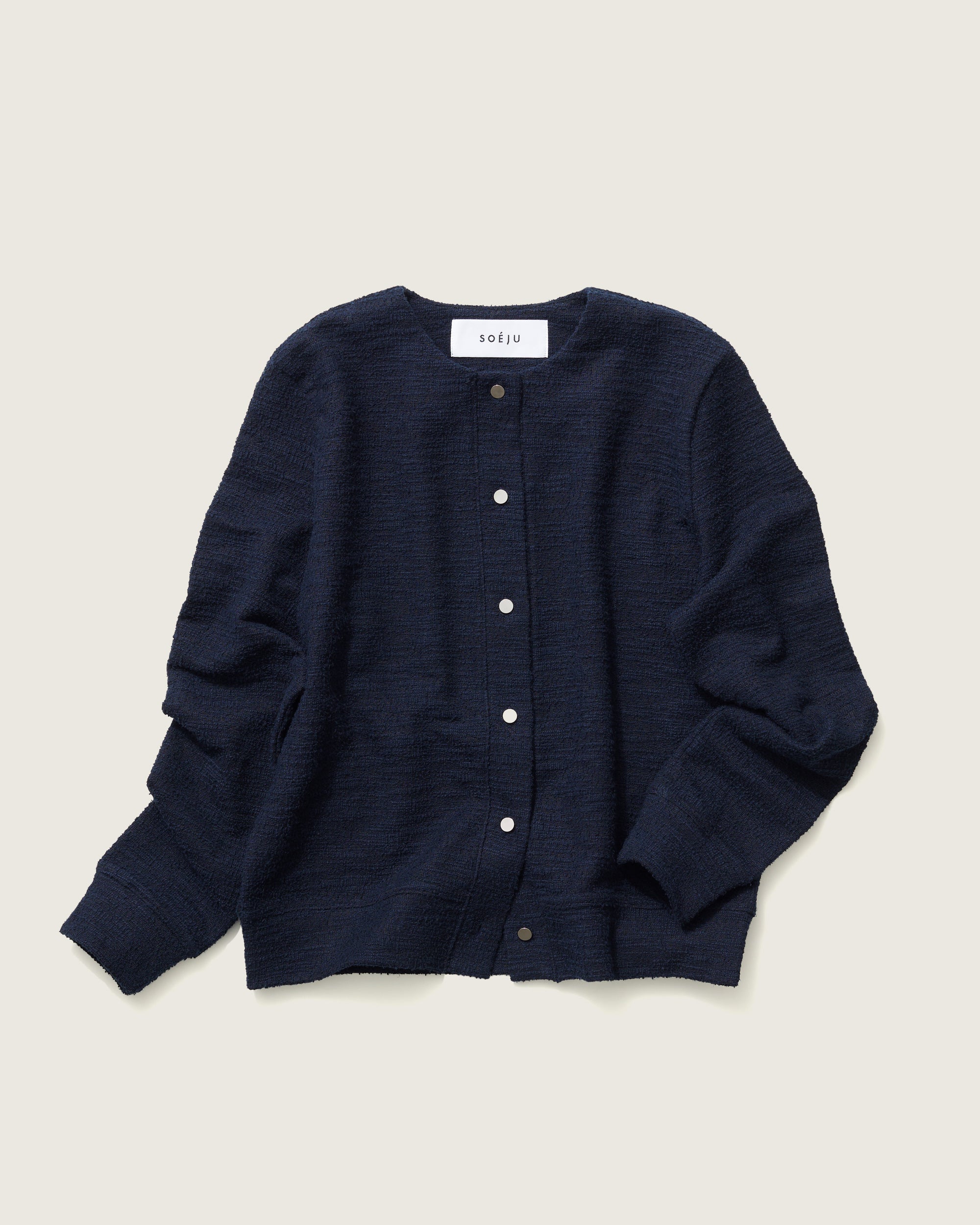 ジャケットライクツィーディーカーディガン - SOÉJU online store