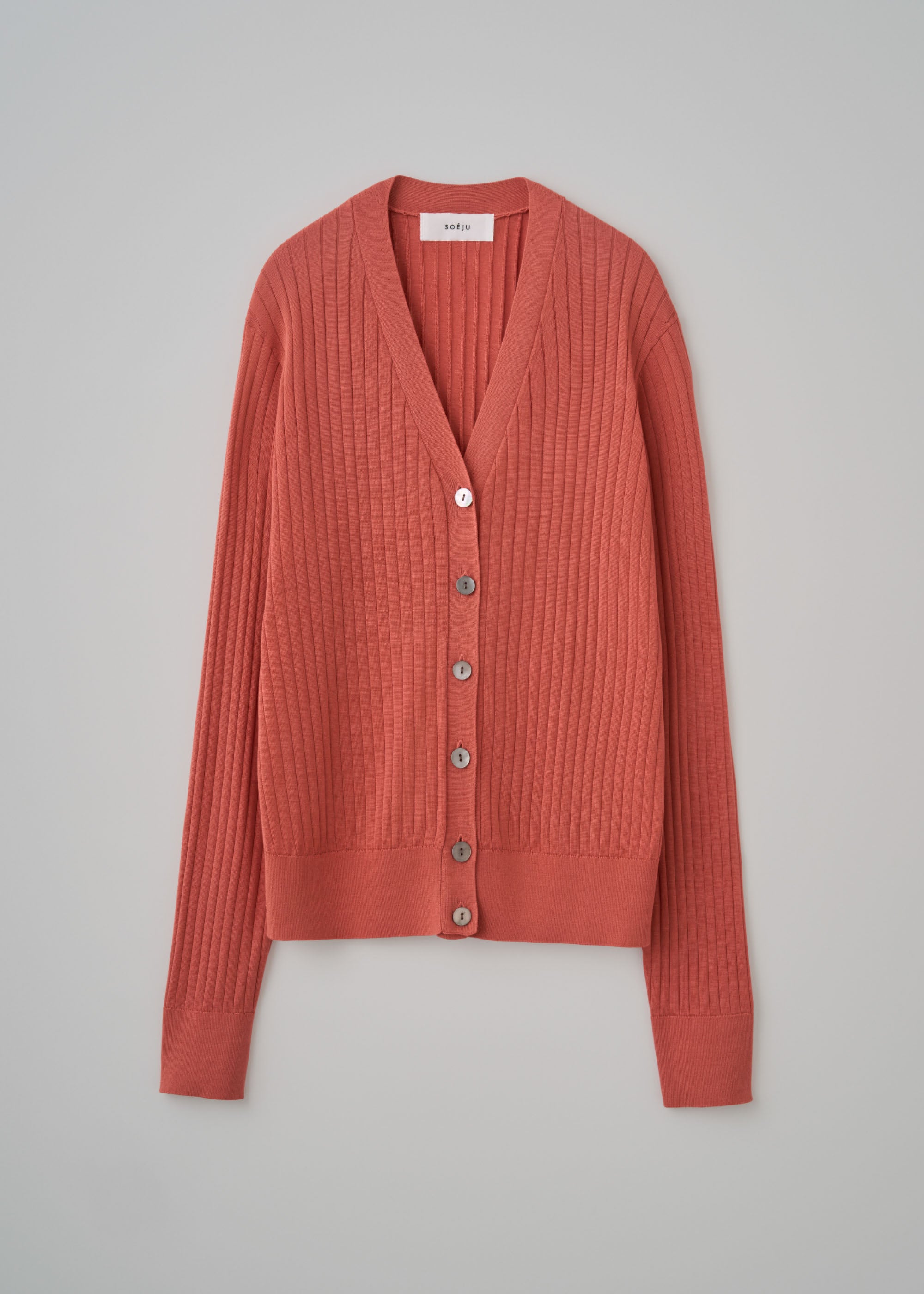 シルクワイドリブVネックカーディガン - SOÉJU online store｜上質な