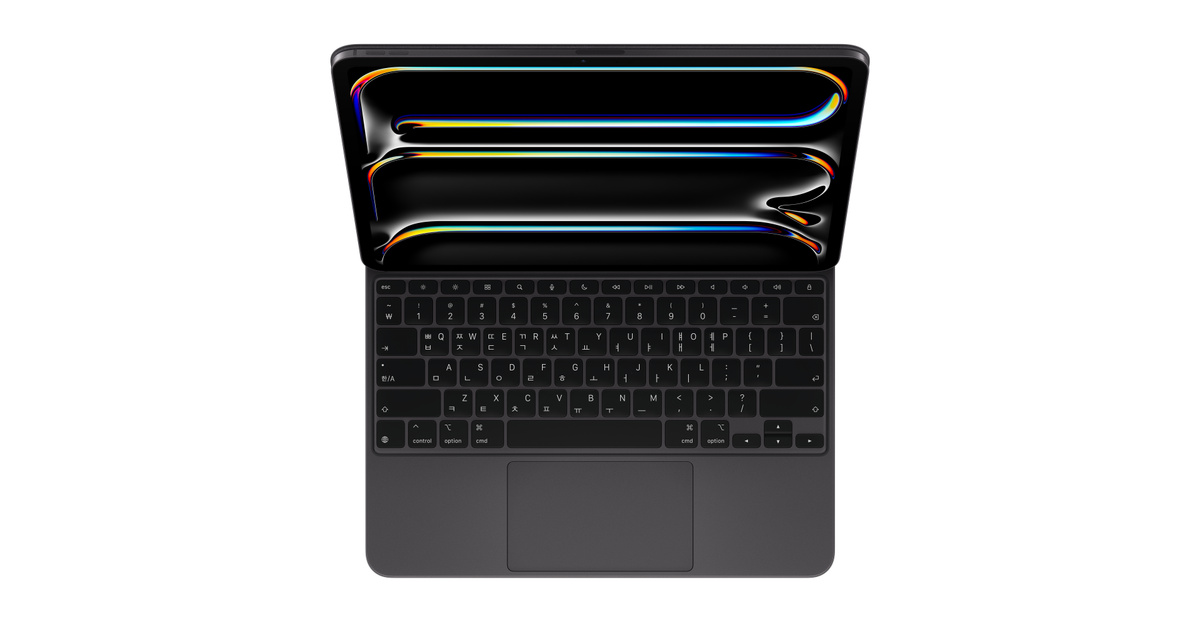 Magic Keyboard for iPad Pro 13‑inch (M5) - Korean - Black - Apple