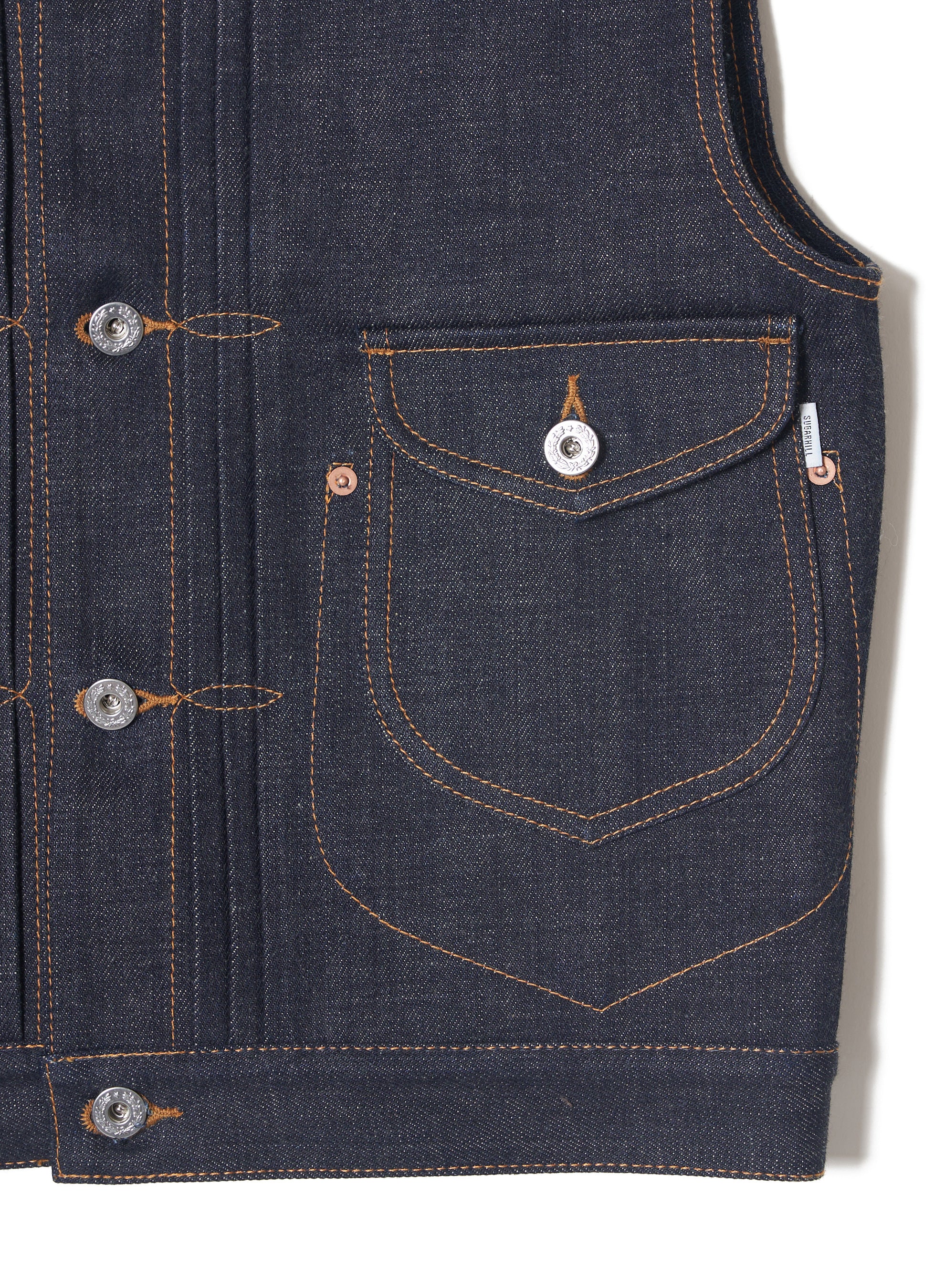 CLASSIC DENIM VEST – SUGARHILL TOKYO