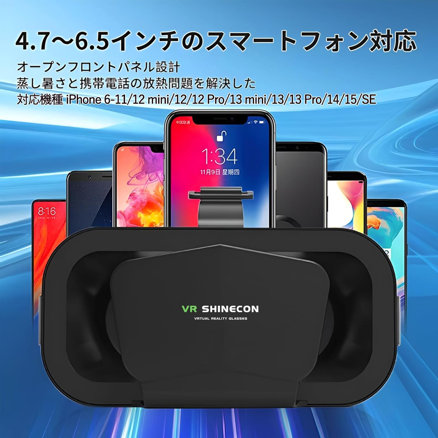 VRゴーグル オープンパネル設計 プラグアンドプレイ VR ヘッドセット