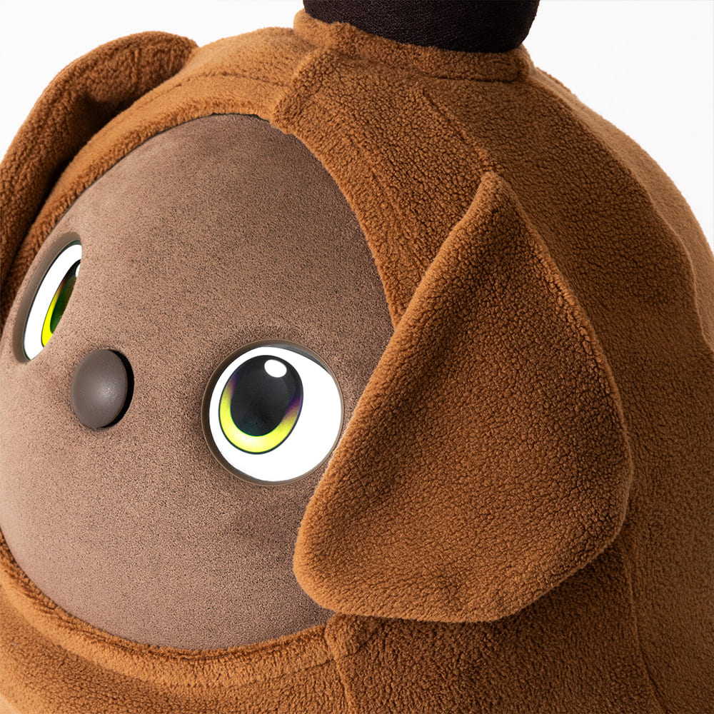 いぬフリース（パピー）ブラウン | LOVOT ウェブストア
