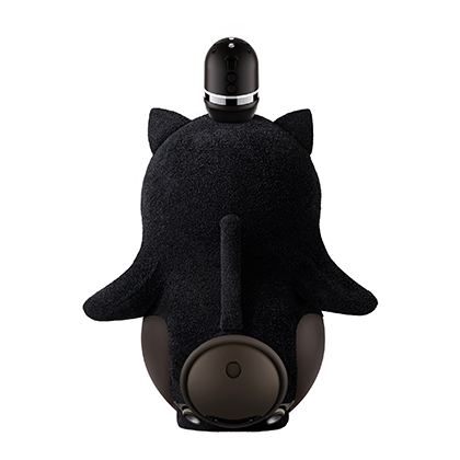 ねこみみニット(しっぽ付き) ブラック | LOVOT ウェブストア