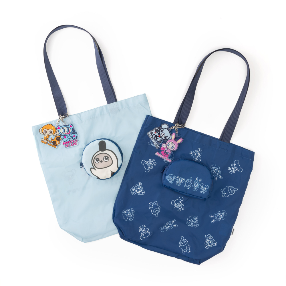 ナルミヤキャラクターズ × LOVOT ポケットイン エコバッグ(ネイビー