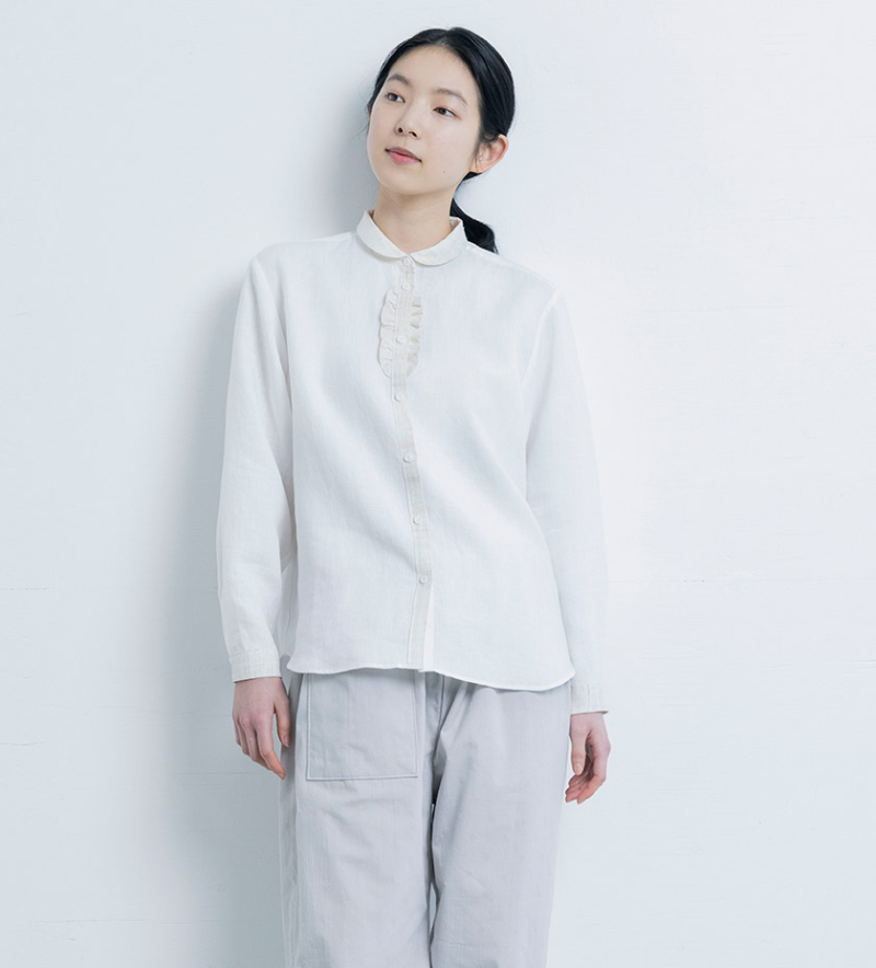 わたしの好きなもの】手織り麻を使ったフリルシャツ | 中川政七商店の