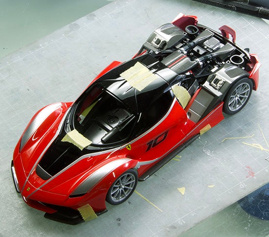 製作記 タミヤ 1/24 フェラーリ FXX K (36) | プラモ日記 青22号