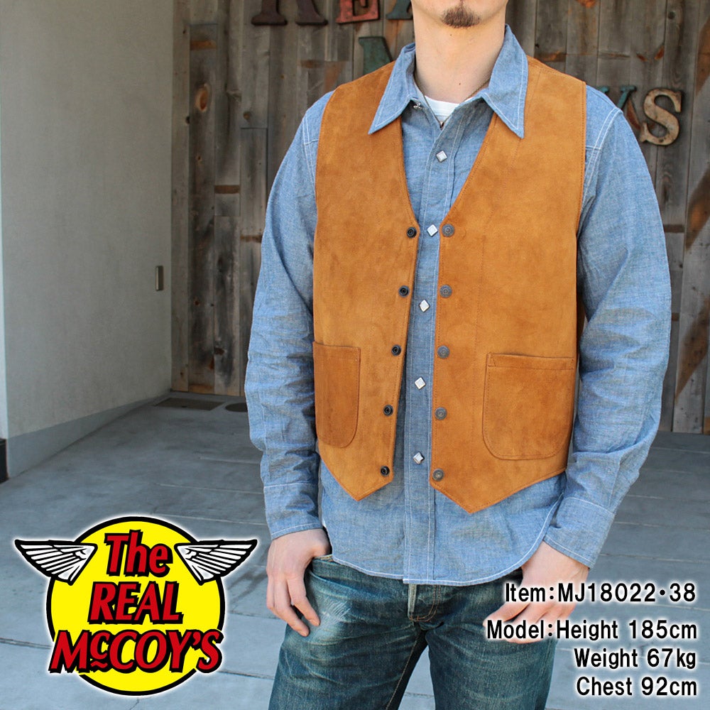 JOE McCOY ラフアウトレザーベストのご紹介です♪ | リアルマッコイズ