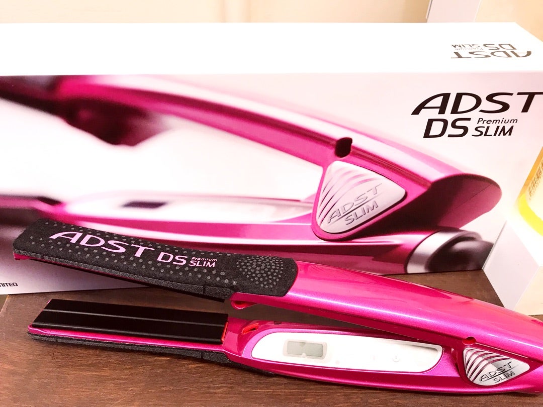 ADST DS SLIM ヘアアイロン ピンク ADST DS スリムストレートヘア