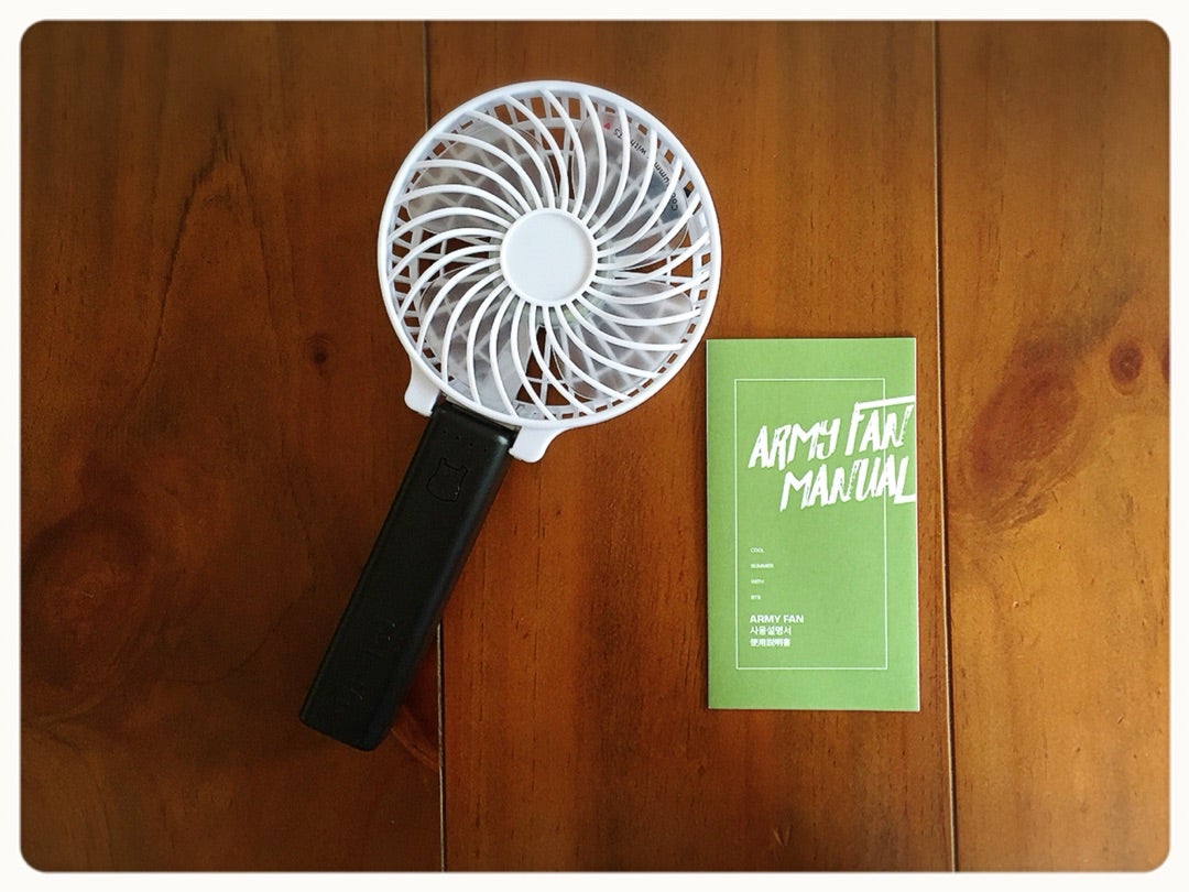 サマパケ2017ミニ扇風機、ネックストラップ付けました！ | 防弾少年団