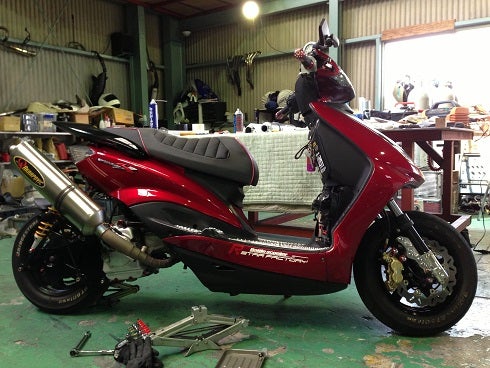 シグナスX リアディスク化！ | バイクと共に人生を歩む アールSTAR工房